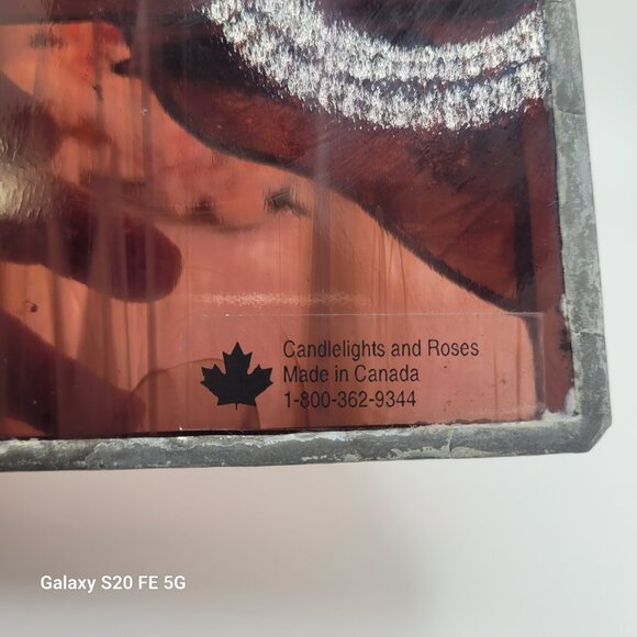 Purple Lead Stained Glass Trinket Dish or Business Card Holder - Picture 8 of 11